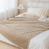 Ultra-Soft Striped Flannel Throw Blanket