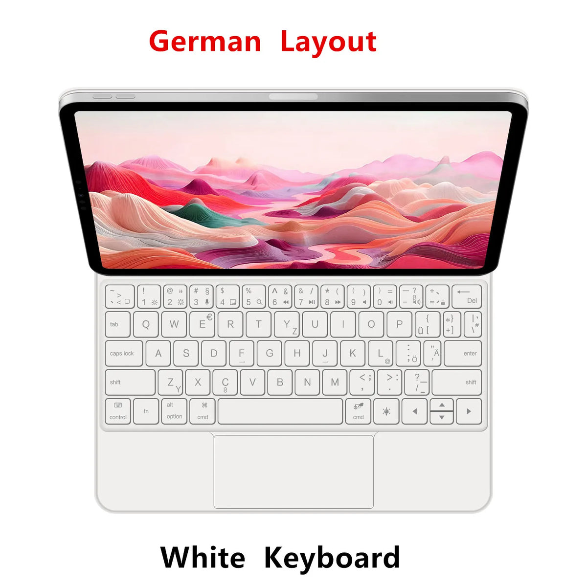 iPad Magic Keyboard Case with Backlit Keys and Touchpad