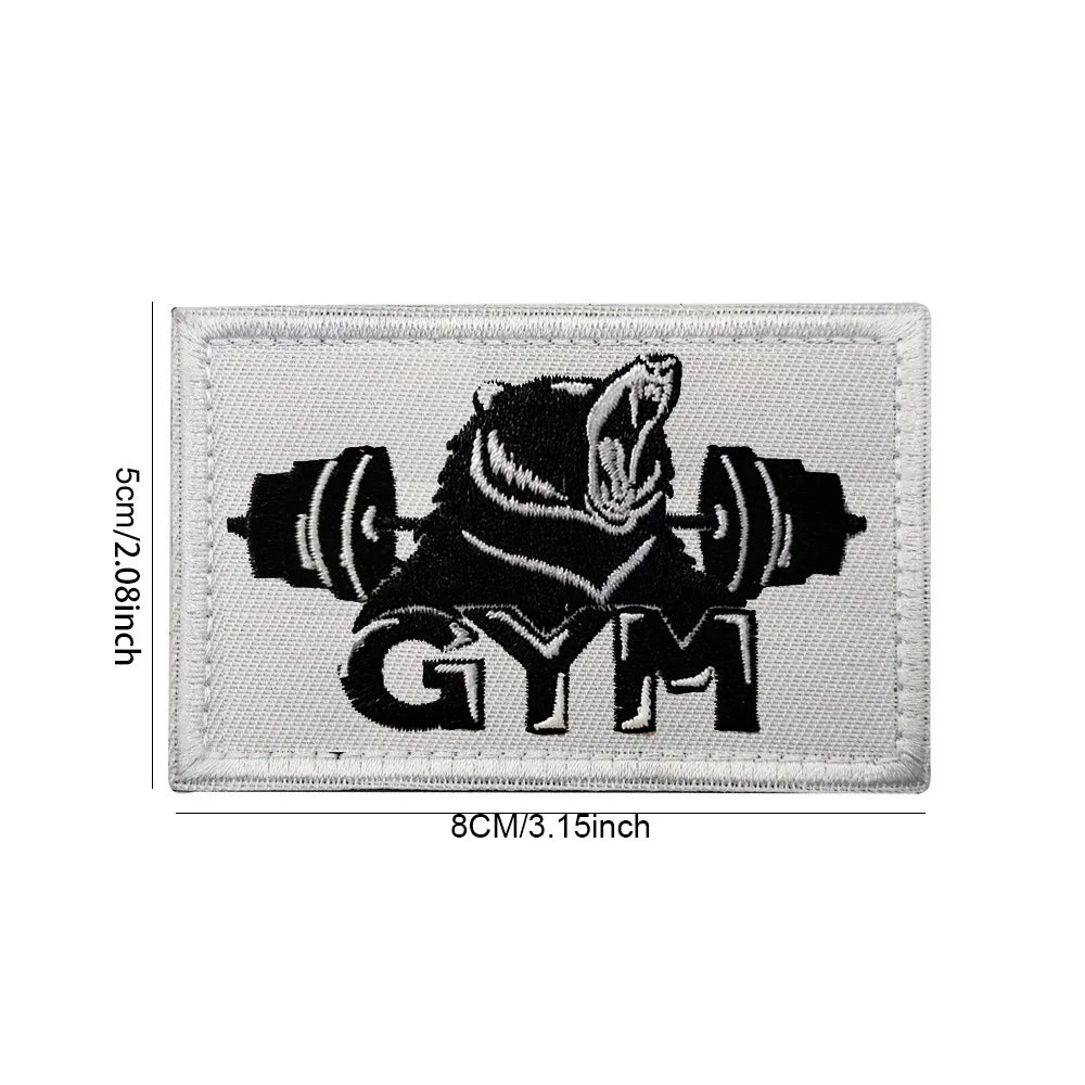 No Pain No Gain Tactical Embroidered Patch with Hook Backing