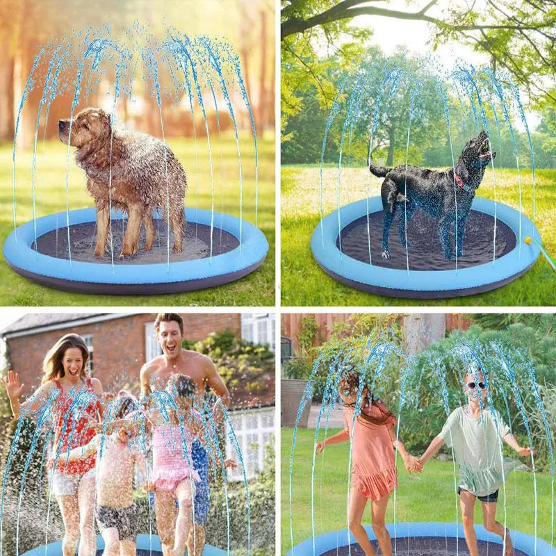 Inflatable Pet Cooling Sprinkler Mat