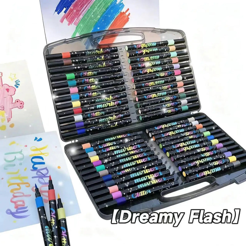 Metallic Glitter Art Markers