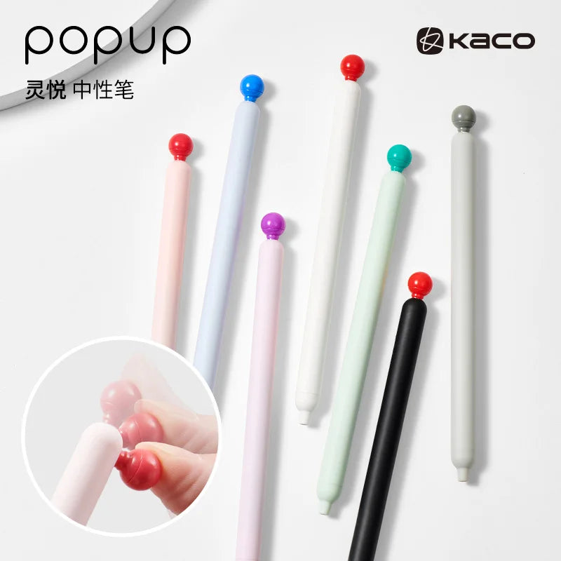 KACO POPUP Retractable Gel Pen – 0.5mm Smooth Writing, Quick-Dry Ink