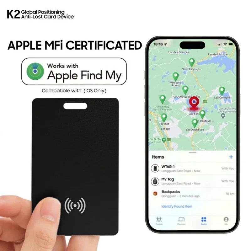 Slim Bluetooth Tracker for Keys, Wallets & Luggage