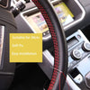 Braided Leather Steering Wheel Cover with Anti-Scratch Protection