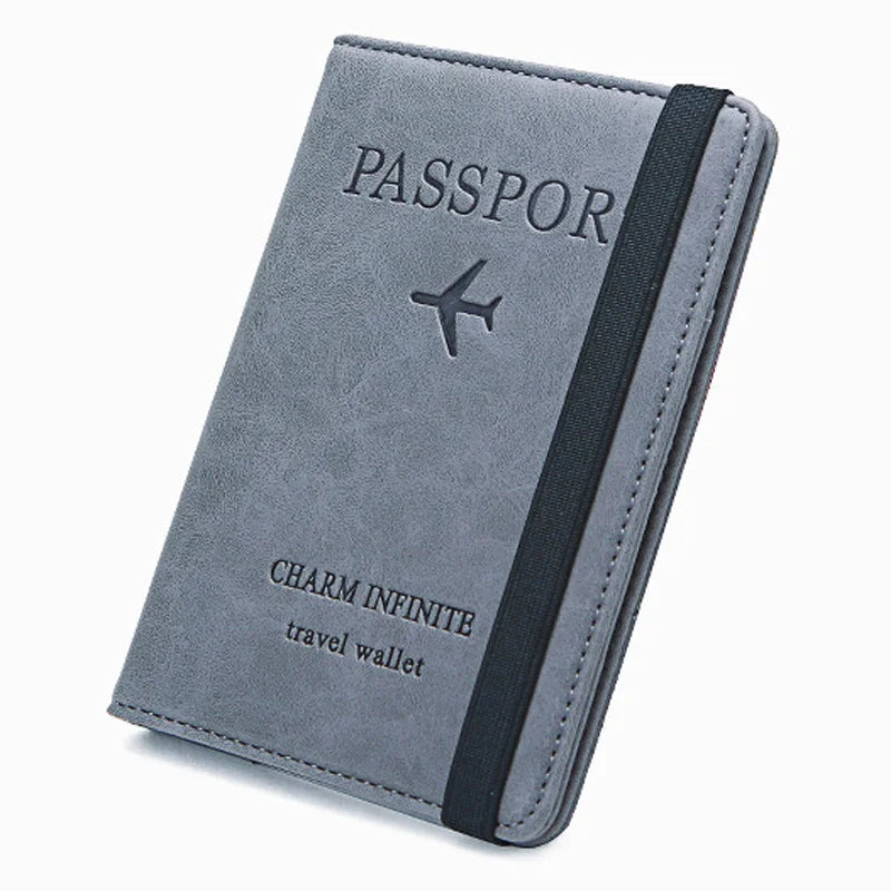 RFID-Blocking Passport Holder in Premium PU Leather