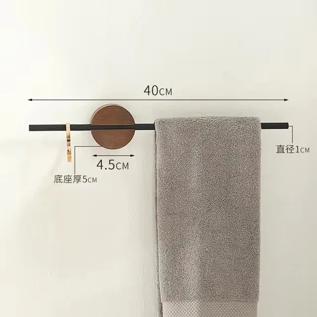 Adjustable Wood Towel Rack