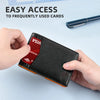 Slim RFID-Blocking Carbon Fiber Leather Wallet