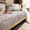 Gold-Foil Velvet Sofa Cushion Cover – Non-Slip, Machine Washable