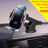 RGB Wireless Car Charger Mount for Vents and Dashboard