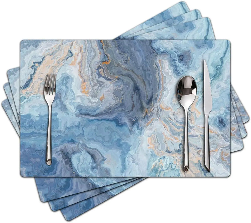 Floral Linen Placemats for Dining Table