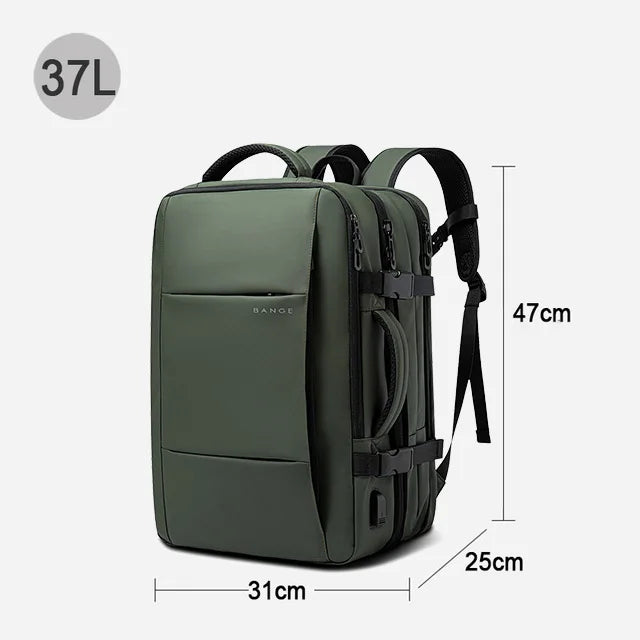Expandable Travel Backpack with Laptop Compartment