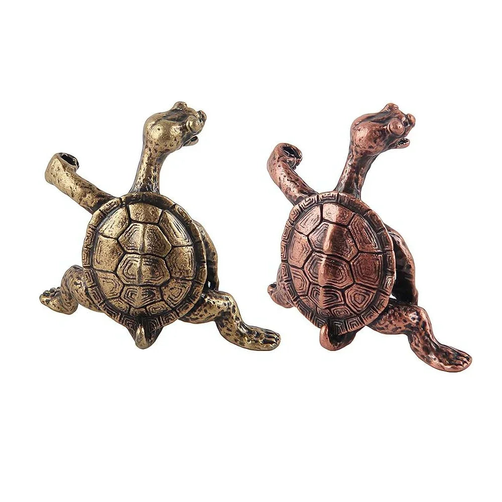 Antique Metal Turtle Incense Holder – Decorative Candle & Stick Holder