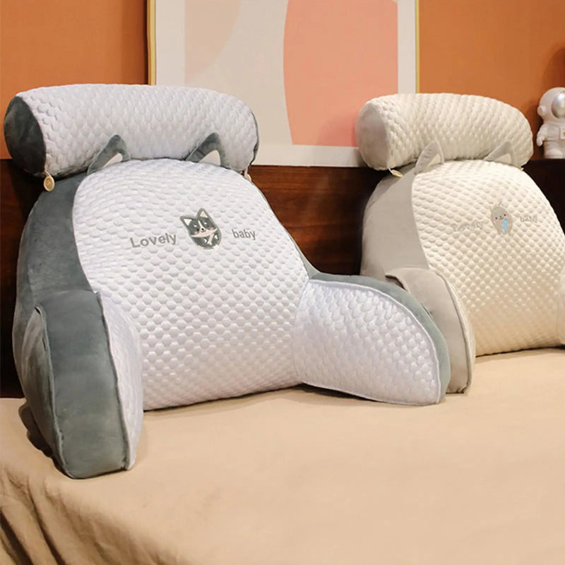 Ergonomisches Bett-Rückenlehnenkissen mit Armlehnen