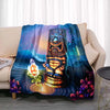 Manta de Lana Fleece con Estampado Tiki Bar Aloha