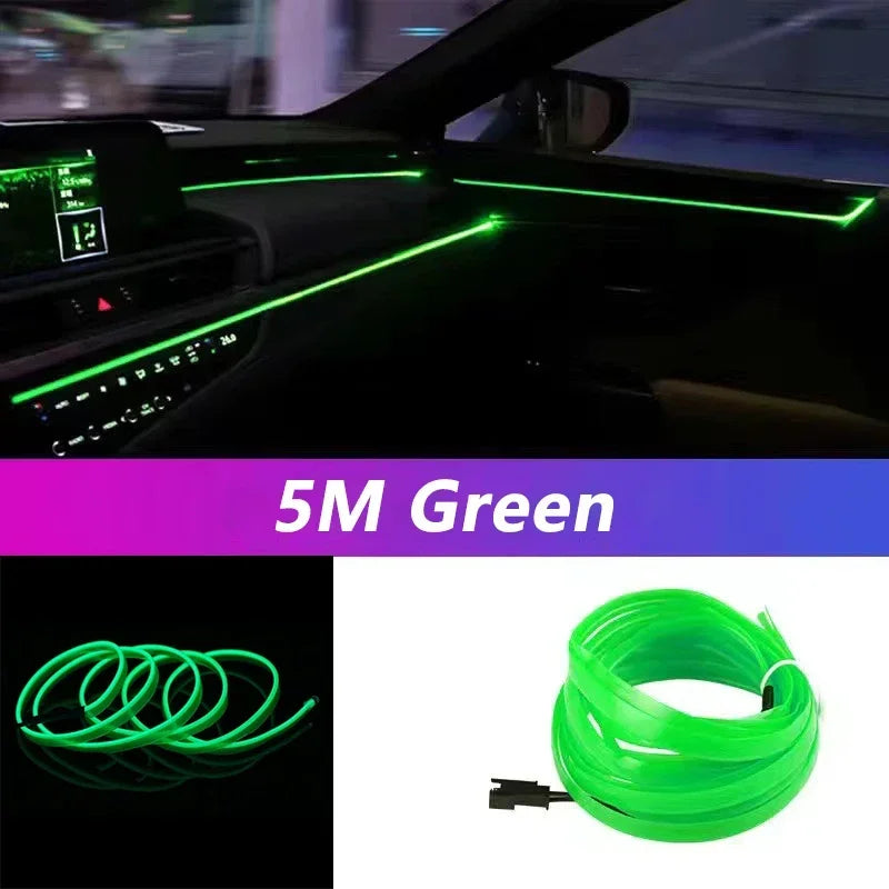 Flexible USB LED Neon Strip Light for Car & Home