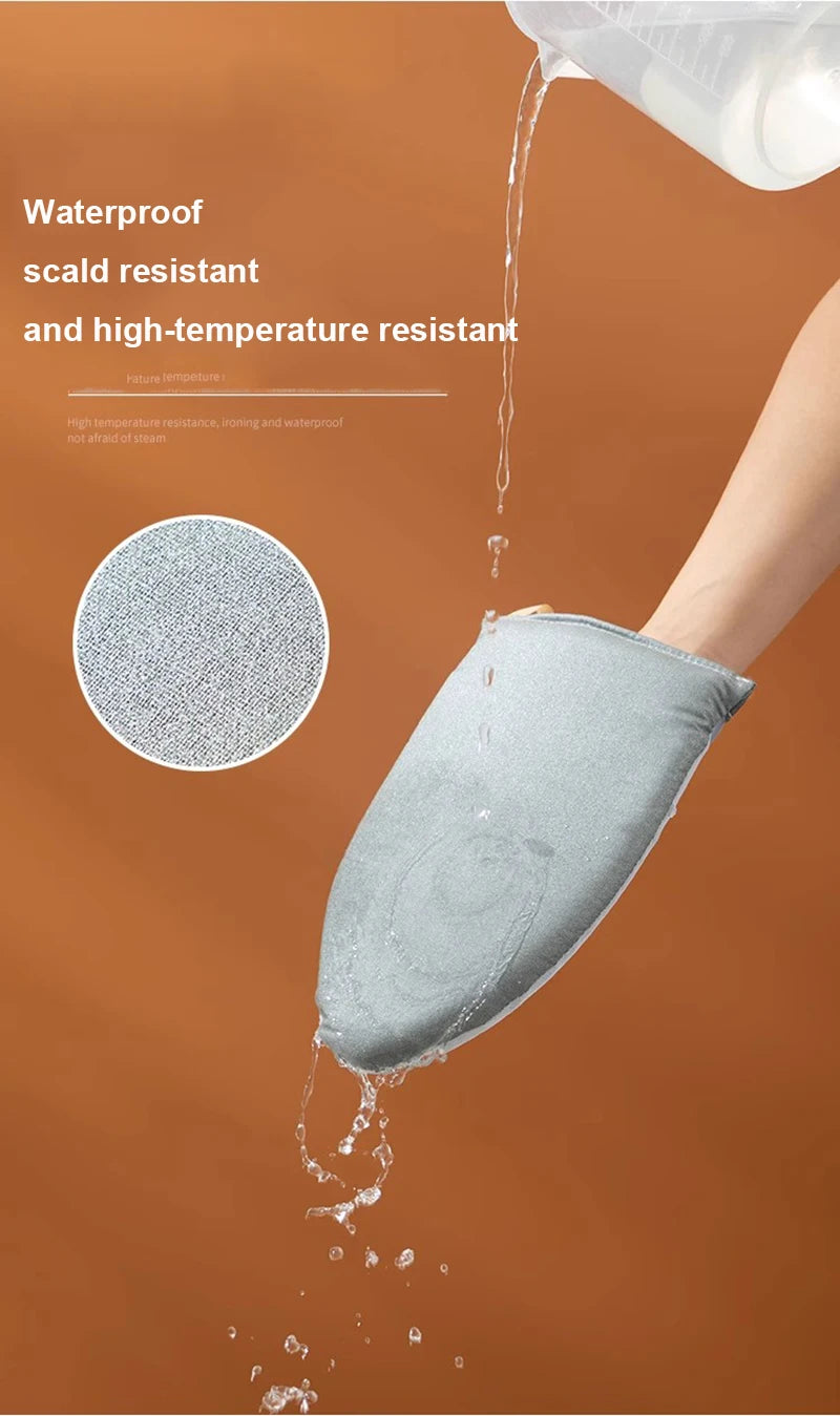 Portable Hand Ironing Board Glove with Heat-Resistant Pad