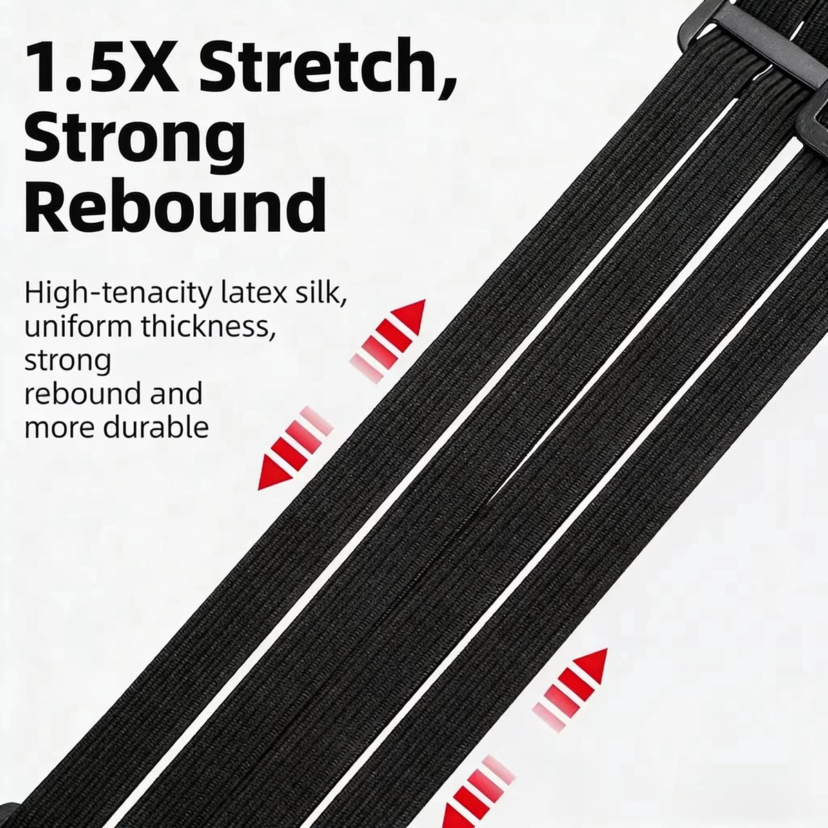 Heavy-Duty Motorcycle Luggage Strap with Elastic Helmet Net