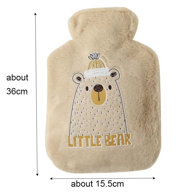 Adorable Plush Hot Water Bottle with Cozy Animal Design