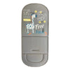 A gray cartoon baby stroller seat cushion featuring a giraffe and the text Free Fond