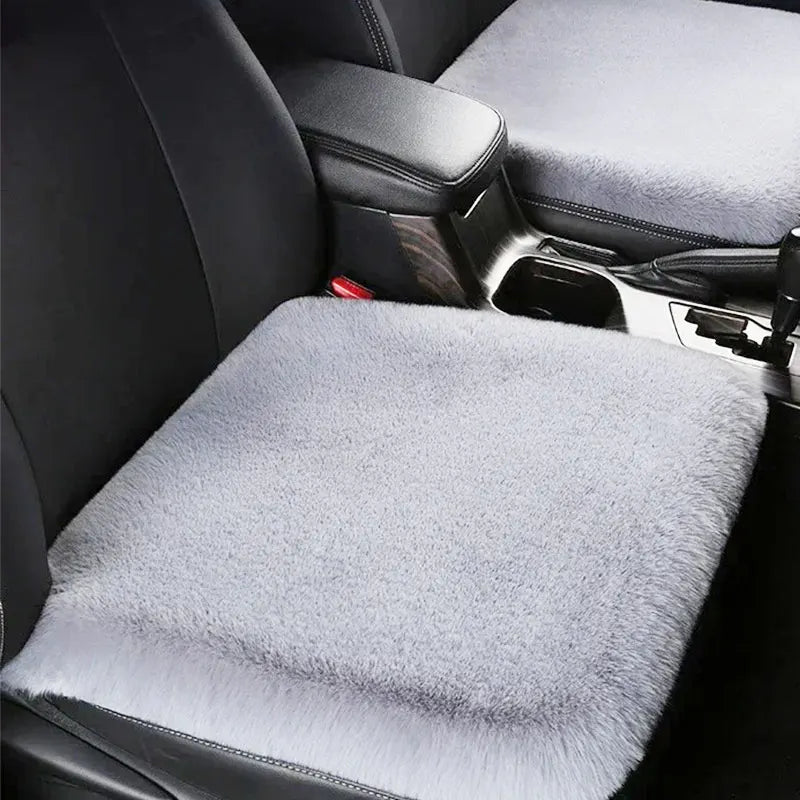 Plush Rabbit Fur Car Seat Cushion