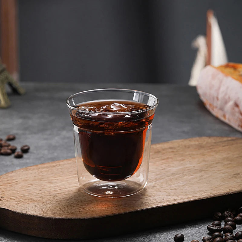 Doppelwandige Borosilikatglas-Tasse