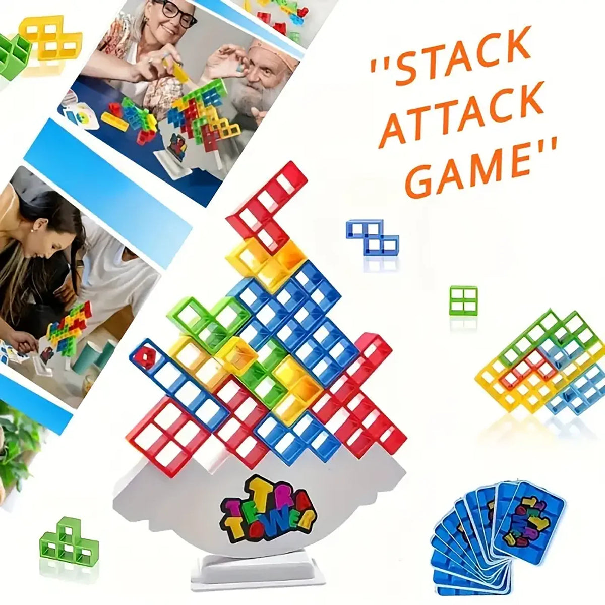 Balance Stacking Tower Game for Kids and Adults