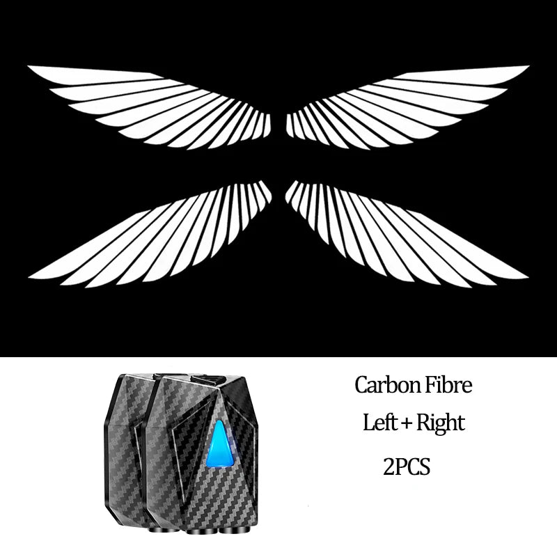 Wireless LED Angel Wings Car Door Projection Light