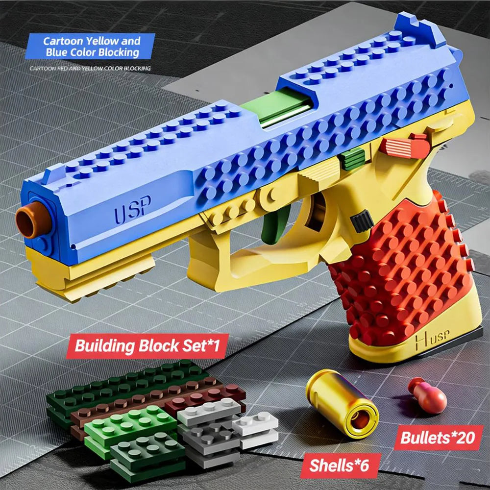 Building Block Blaster Toy Gun for Kids