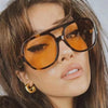 Double Beam Rectangle Sunglasses