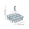 Foldable Laundry Drying Rack with 32 Clips