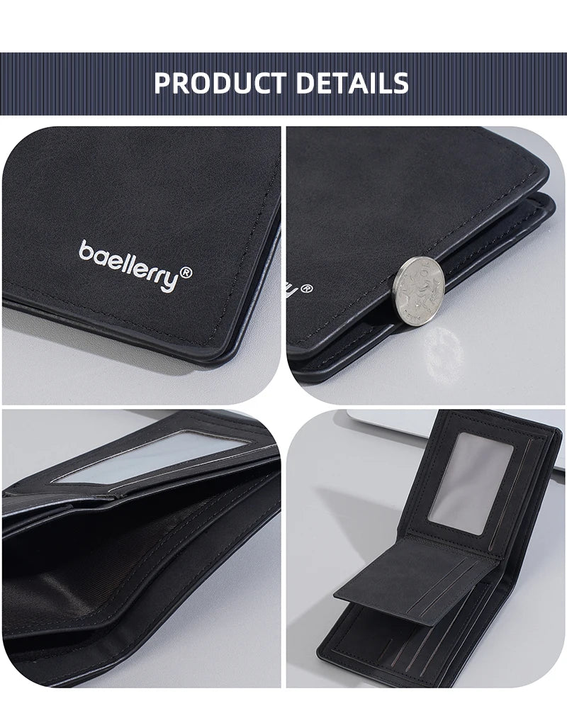 Minimalist Card Holder Wallet for Men with Multiple Slots