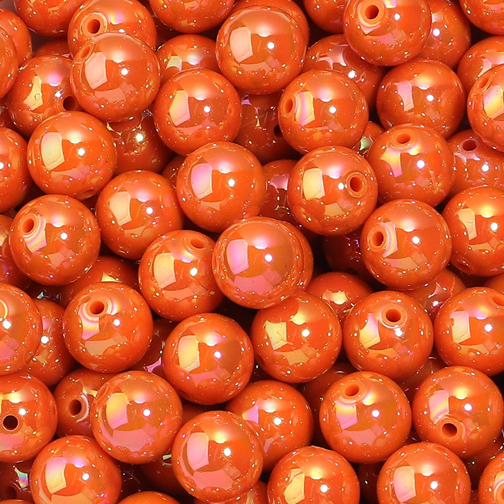 AB Color Acrylic Round Beads for Jewelry Making