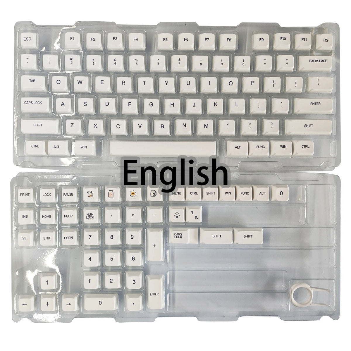 Multilingual PBT Keycaps for Mechanical Keyboards