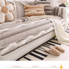 Plush Velvet Padded Sofa Cover with Non-Slip Backing