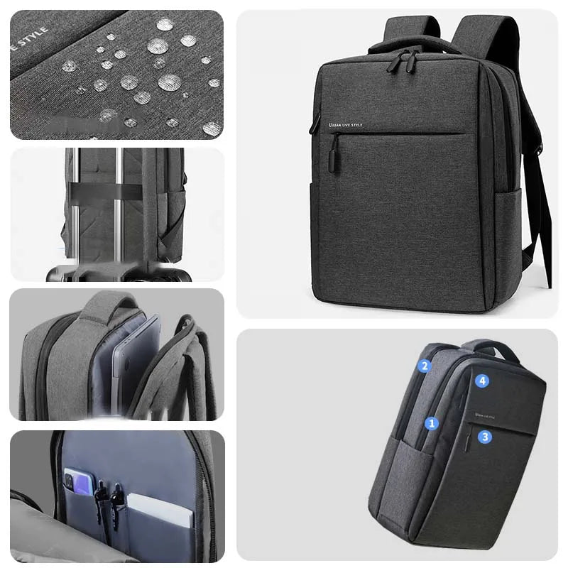 Large-Capacity Waterproof Laptop Backpack
