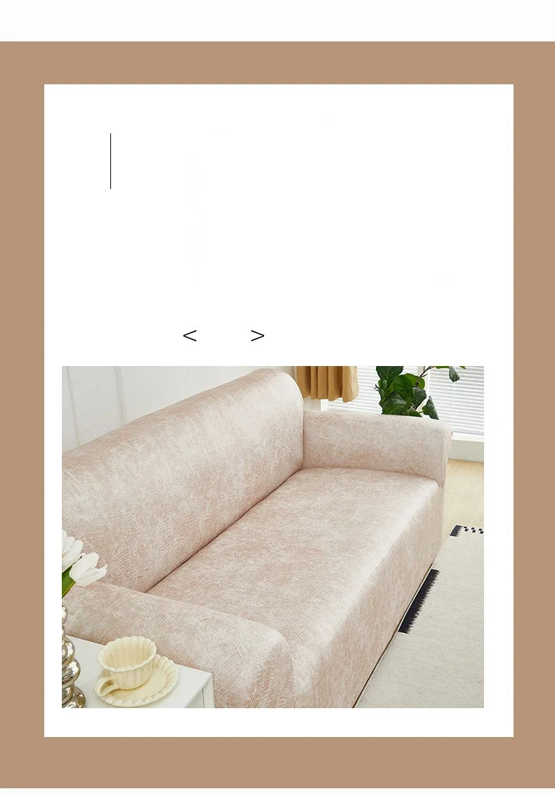 PU Leather Sofa Slipcover with Anti-Slip Backing
