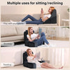 Ergonomic Back Support Pillow with Side Arms — Memory Foam Reading Cushion for Bed, Sofa & Office