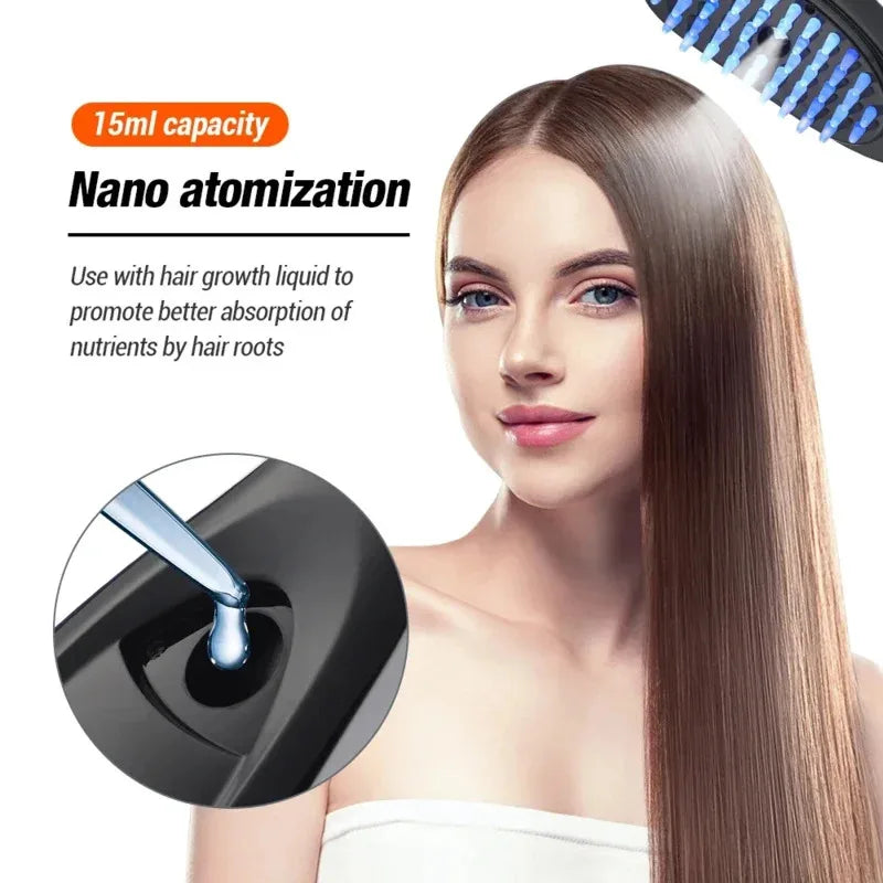 Electric Scalp Massage Comb with LED Light Therapy