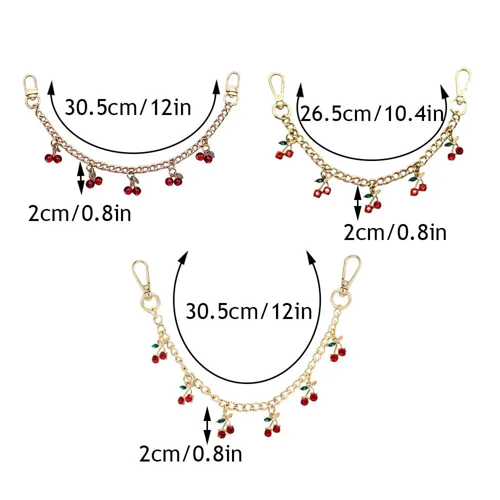 Cherry Charm Bag Chain with Pendant