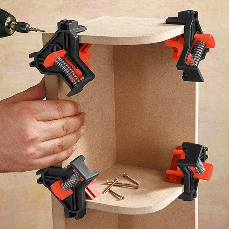 Adjustable Right Angle Corner Clamps for Woodworking (4-Pack)