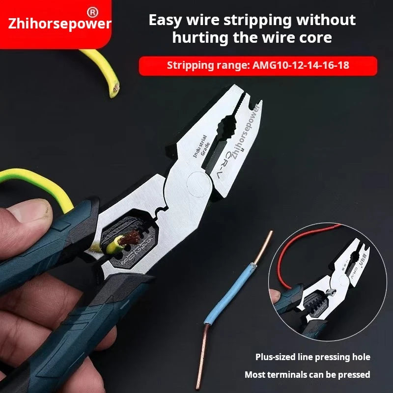 Multifunctional Heavy-Duty Combination Pliers for Construction Work