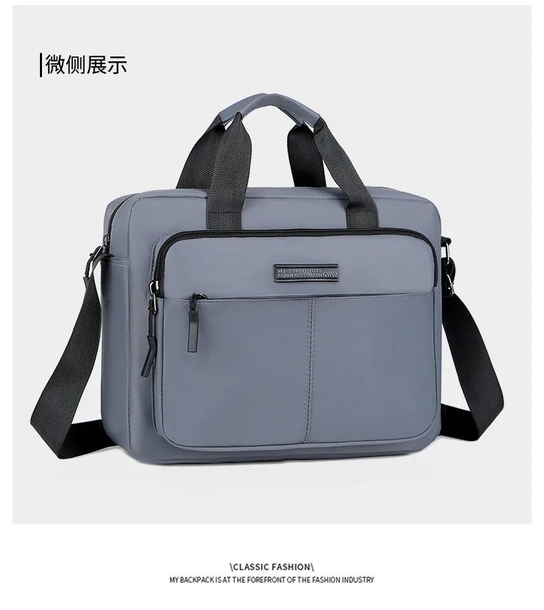 Large-Capacity Men's Messenger Bag with A4 Compatibility