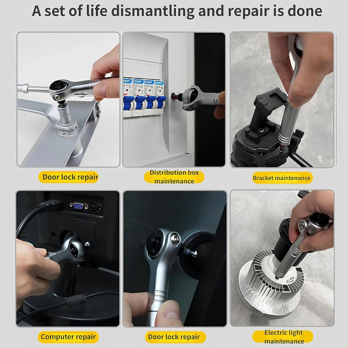 40-in-1 Magnetic Ratchet Screwdriver Set with Detachable Handle