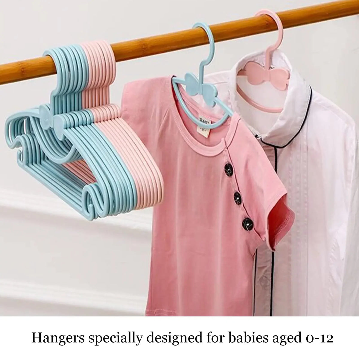 Space-Saving Kids' Anti-Slip Clothes Hangers (Set of 5/10/20/30/50)