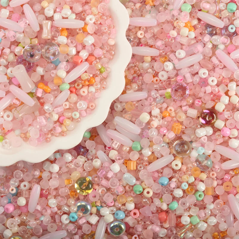 Creative Mixed Glass Spacer Beads for Jewelry Making