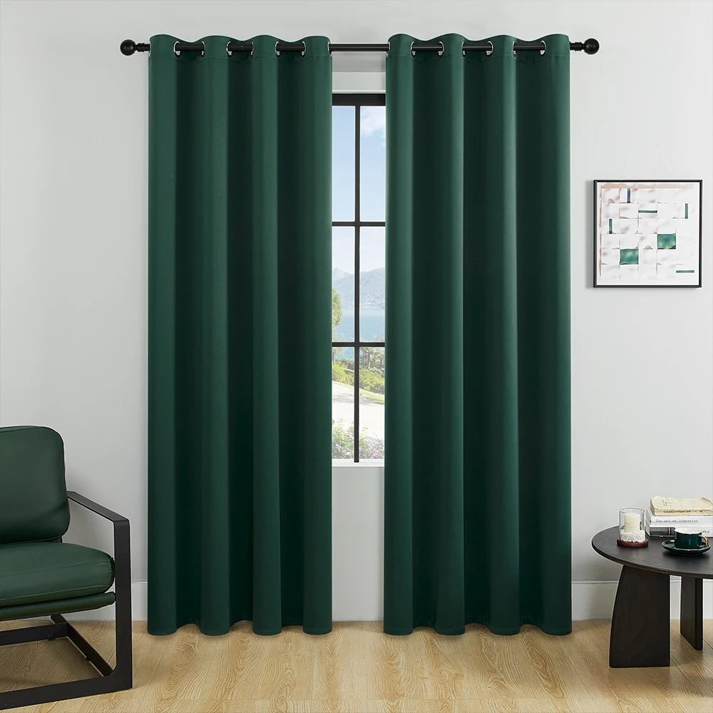 Solid Color Blackout Curtain for Bedroom and Living Room