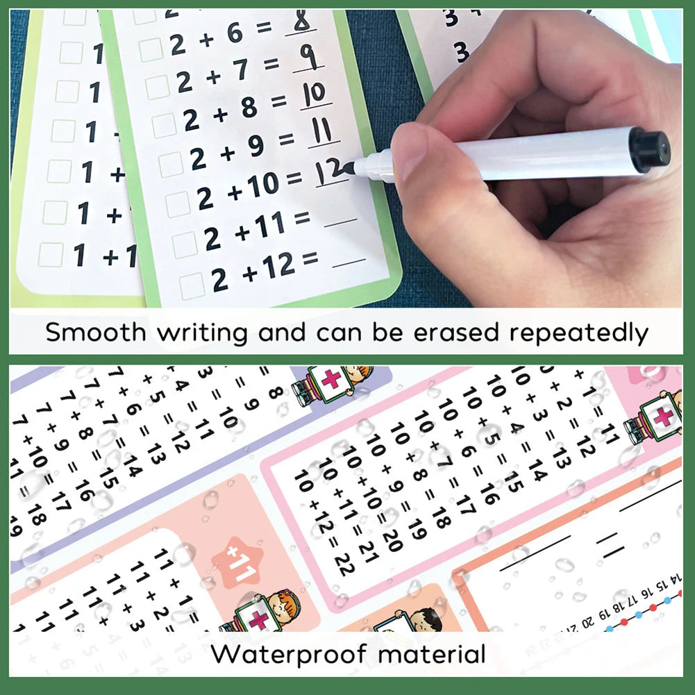 Self-Check Multiplication Flash Cards with Pens