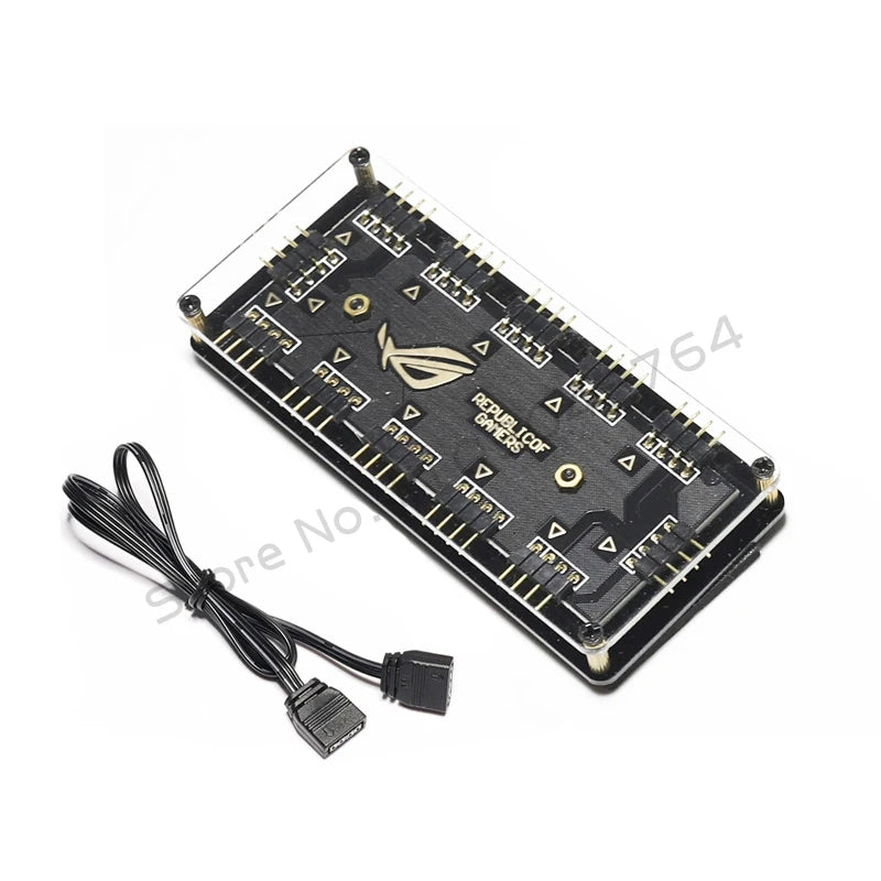 RGB Fan Hub with 5V 3-Pin ARGB & 12V 4-Pin Support