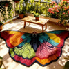 Butterfly-Shaped Plush Rug with Non-Slip Backing