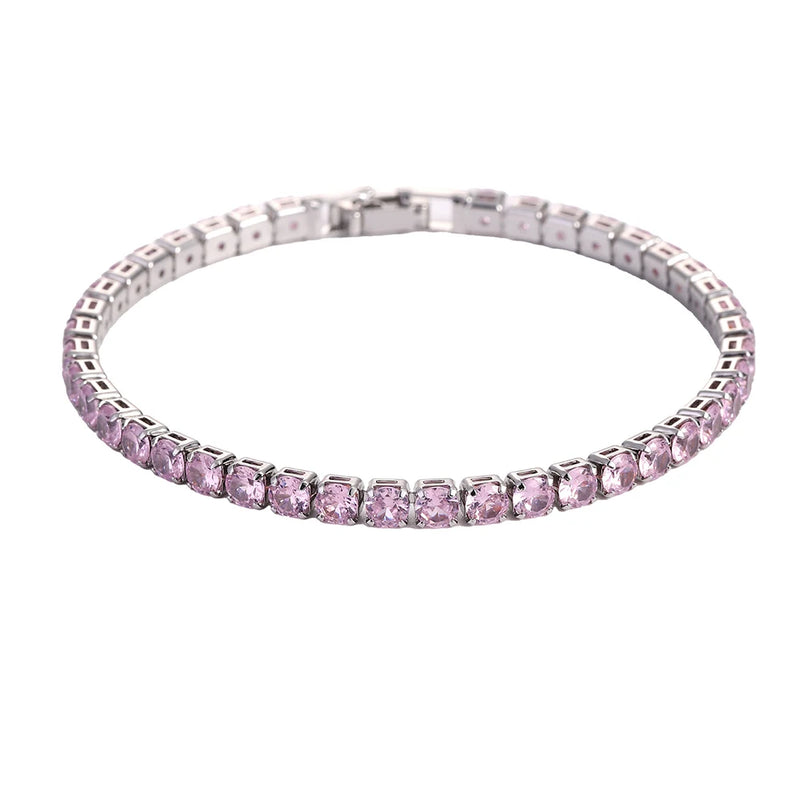 Iced-Out Cubic Zirconia Tennis Bracelet